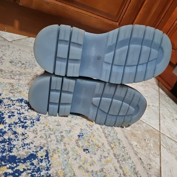 Leather Tire Black Transparent Chunky Boot Size 39 - Picture 10 of 14